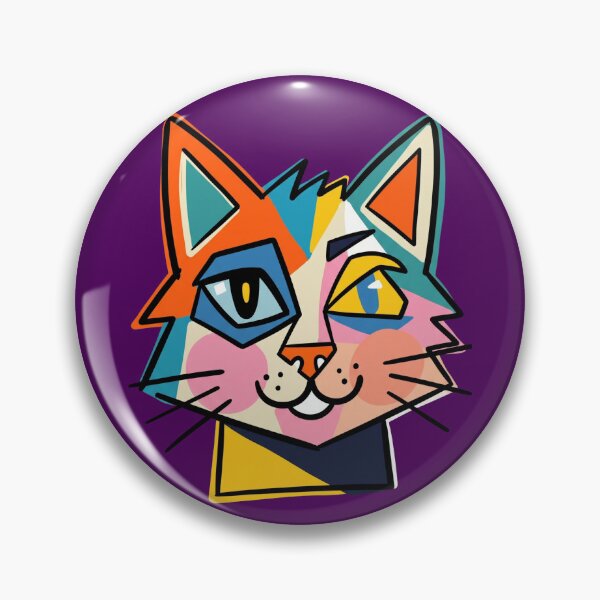 Item preview, Abstract cat face designed and sold by VictoriaaStore.