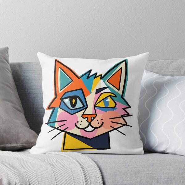 Item preview, Abstract cat face designed and sold by VictoriaaStore.