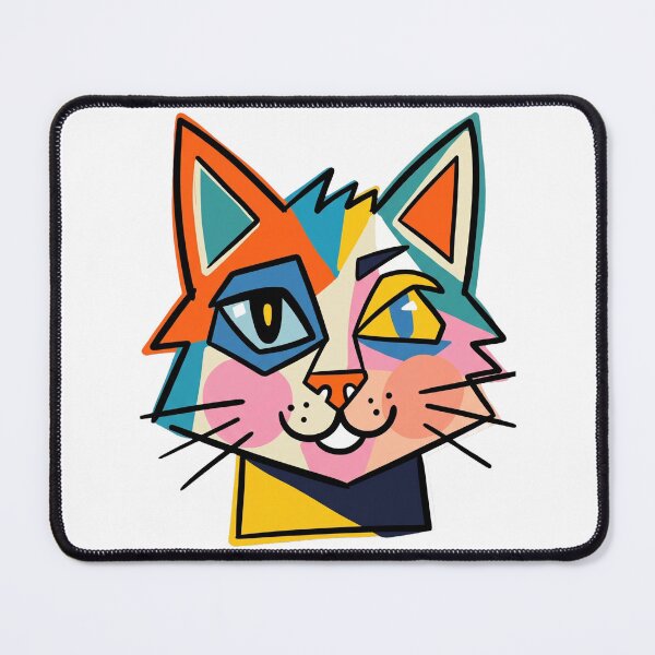 Item preview, Abstract cat face designed and sold by VictoriaaStore.