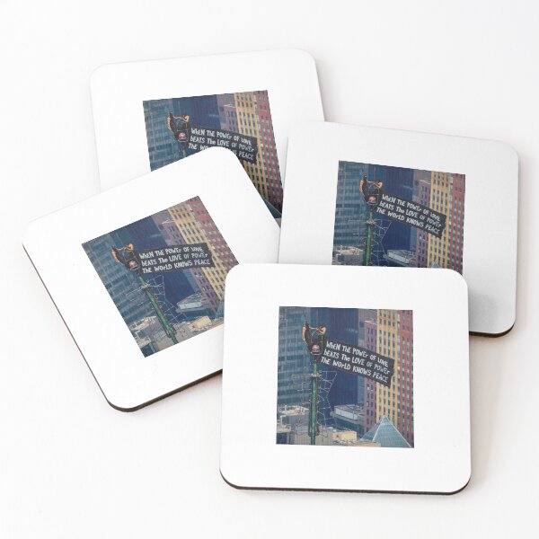 Item preview, When the Power of Love Beats the Love of Power Street Art Quote | Urban Peace Philosophy | Inspirational Typography Design |  Oil Photography designed and sold by Manga Mouth Piece .