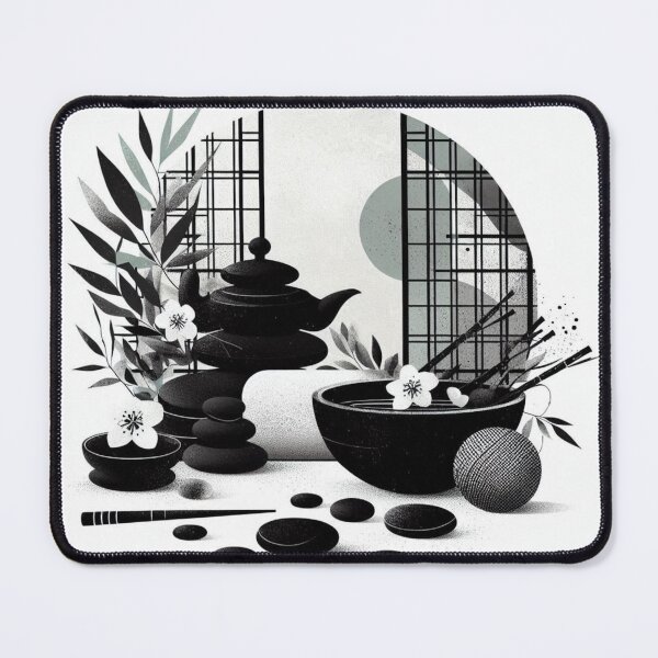 Aperçu de l'œuvre Jardin Zen 5 créée et vendue par Retro Vibes Designs.