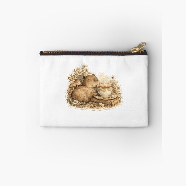 Item preview, Vintage Capybara Tea Time Sticker designed and sold by Alpha-mike13.