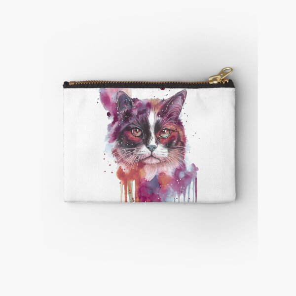 Item preview, Watercolour Cat Art — Colourful Cat Painting, Cat Lover Gift designed and sold by calamarisky.