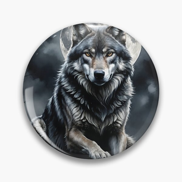 Item preview, A majestic gray wolf designed and sold by videodroom.