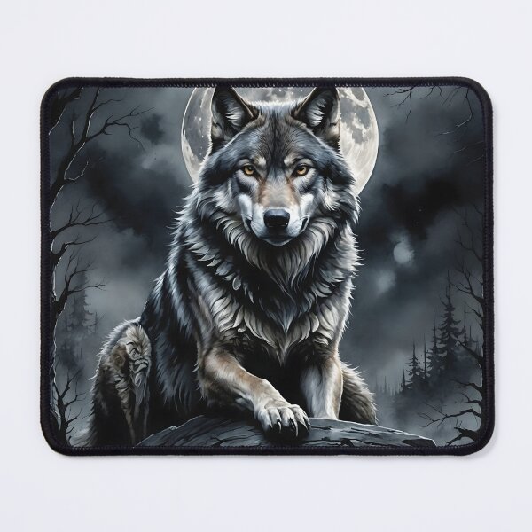 Artikelvorschau, Ein majestätischer Grauwolf entworfen und verkauft von videodroom.