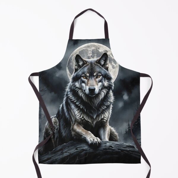 Item preview, A majestic gray wolf designed and sold by videodroom.