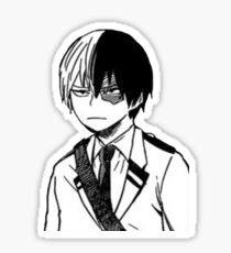 Grumpy Shoto Todoroki Sticker