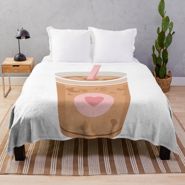 Item preview, Iced Coffee Plastic Cup Pink Straw Heart Sticker designed and sold by Anne97s.