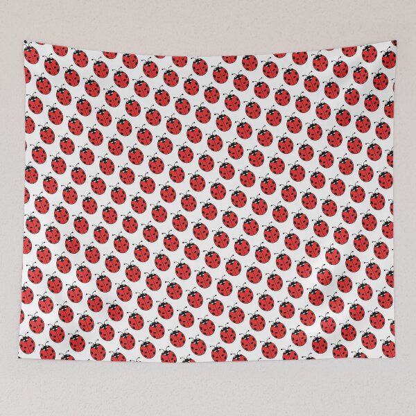 Item preview, Lady Bugs in Red on White Dynamic Flow designed and sold by Here's To Endless Possibilities.