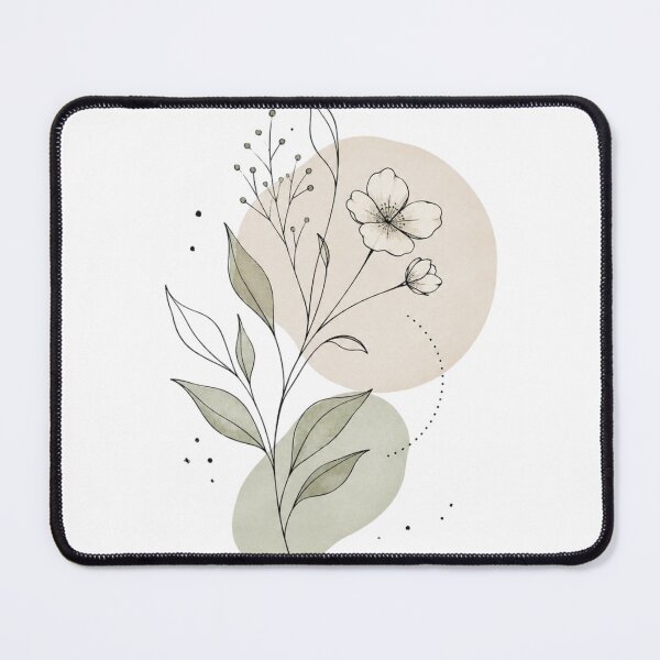 Item preview, Minimal Botanical Wildflower Line Art designed and sold by LunaVales.