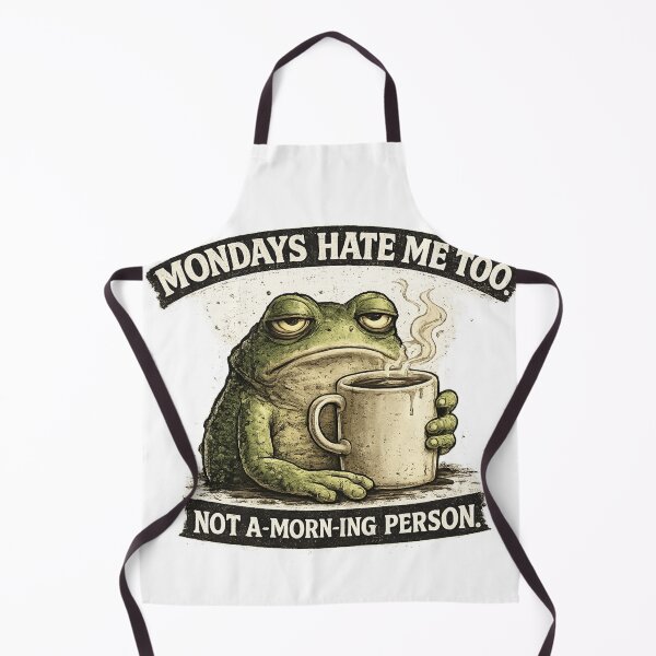 Item preview, Funny Frog Coffee Shirt | Mondays Hate Me Too | Not A Morning Person Vintage Design designed and sold by lharouch.