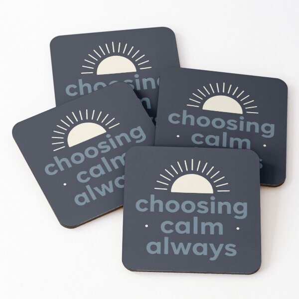 Item preview, Choosing Calm Always – Cozy Minimalist Typography Art designed and sold by CosmicQuietStudio.