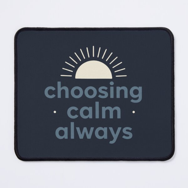Item preview, Choosing Calm Always – Cozy Minimalist Typography Art designed and sold by CosmicQuietStudio.