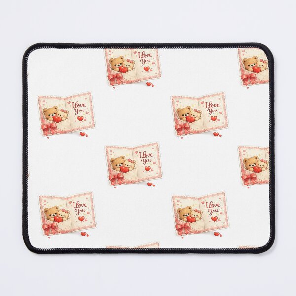 Item preview, Cute Valentine's Greeting Card Sticker | I Love You Card | Teddy Bear Love | Transparent PNG designed and sold by Ishratparween11.