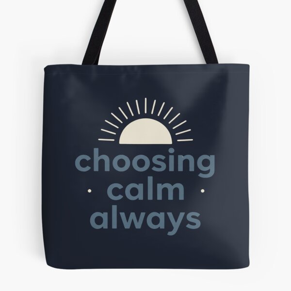 Item preview, Choosing Calm Always – Cozy Minimalist Typography Art designed and sold by CosmicQuietLab.
