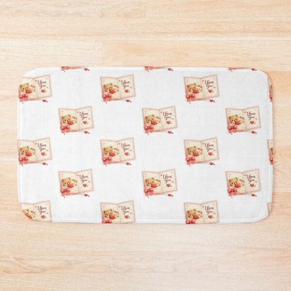 Item preview, Cute Valentine's Greeting Card Sticker | I Love You Card | Teddy Bear Love | Transparent PNG designed and sold by Ishratparween11.