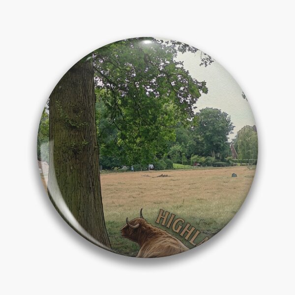 Item preview, Scottish Highlander in Nature's Sanctuary designed and sold by synthesisnft.