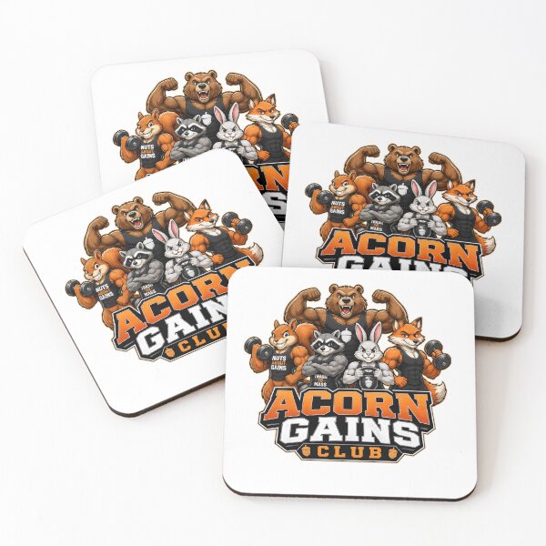 Item preview, Acorn Gains Club Funny Woodland Animals Weightlifting Gym Design designed and sold by Sticker vibes.co.