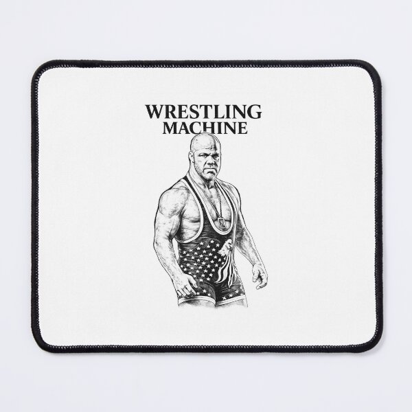 Item preview, WRESTLING MACHINE – VINTAGE BLACK AND WHITE WRESTLER ILLUSTRATION designed and sold by MMRE.