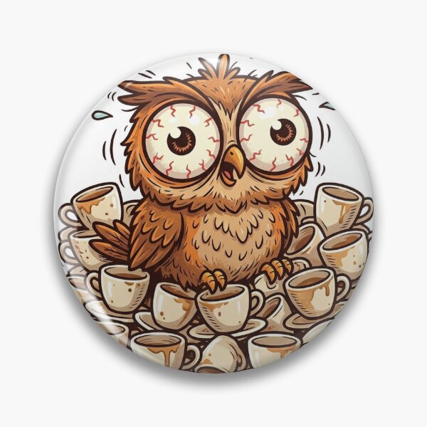Item preview, Highly Caffeinated Owl designed and sold by YNAMREG.
