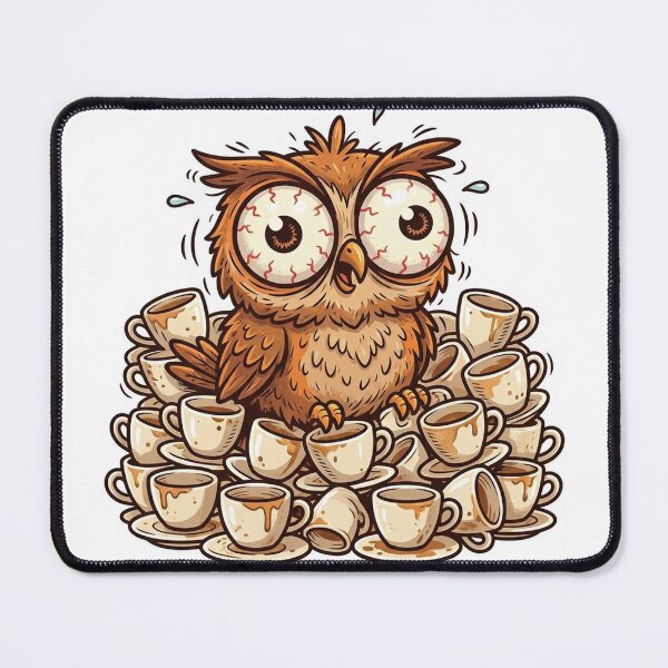 Item preview, Highly Caffeinated Owl designed and sold by YNAMREG.