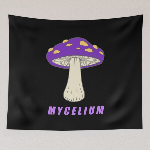 Item preview, Mycelium – Mystical Purple Mushroom Nature Design  designed and sold by badrobcheb1.