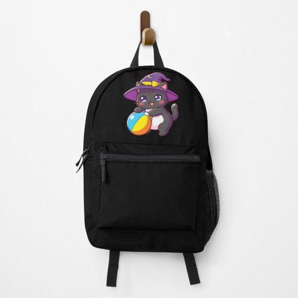 Item preview, Cute Black Cat Witch Hat Beach Ball Summer Kawaii designed and sold by KCasual.