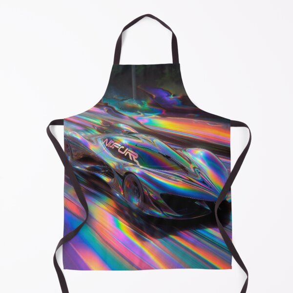 Item preview, Holographic Iridescent Hypercar - Liquid Psychedelic Racing Art designed and sold by Nexus Space.