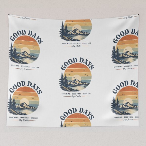 Item preview, Vintage Sunset Mountain Adventure designed and sold by LunaVales.