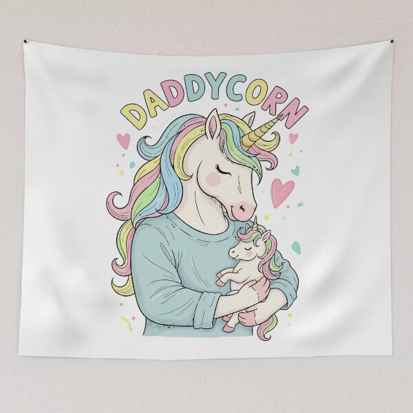 Item preview, Sweet Daddycorn Father and Child Unicorn designed and sold by Amir Faysal.