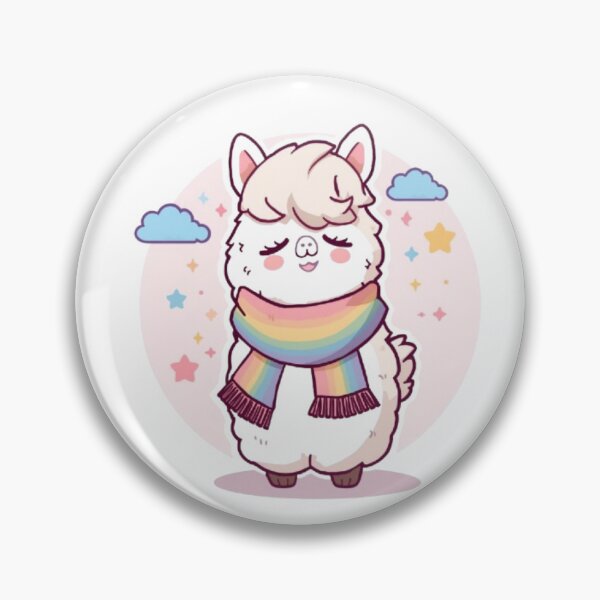Item preview, Adorable Rainbow Alpaca Sticker | Cute Kawaii Llama Design designed and sold by Stylestickers55.