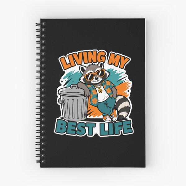 Item preview, Living My Best Life Raccoon Trash Can Sunglasses Funny Trash Panda designed and sold by GibasVisuals.