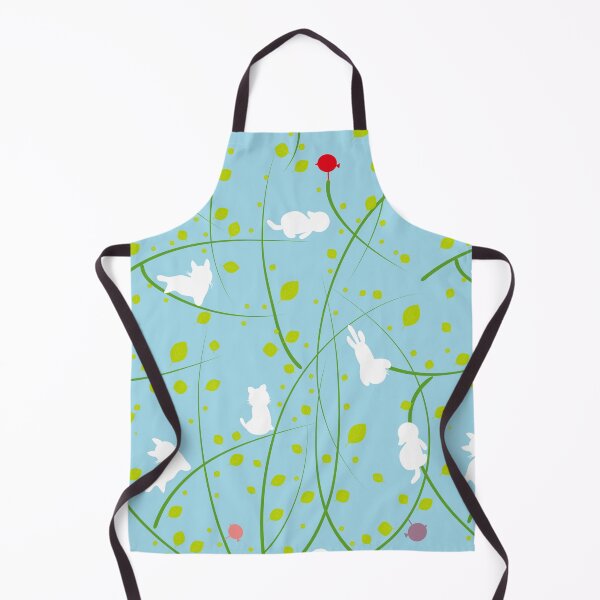 Item preview, White Cats Playing in Green Branches designed and sold by aimicat.