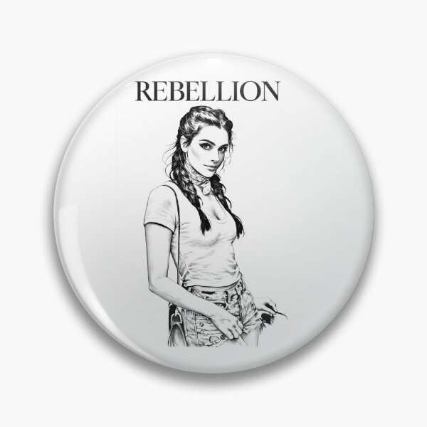 Item preview, REBELLION – FEARLESS WOMAN VINTAGE BLACK AND WHITE PORTRAIT designed and sold by MMRE.