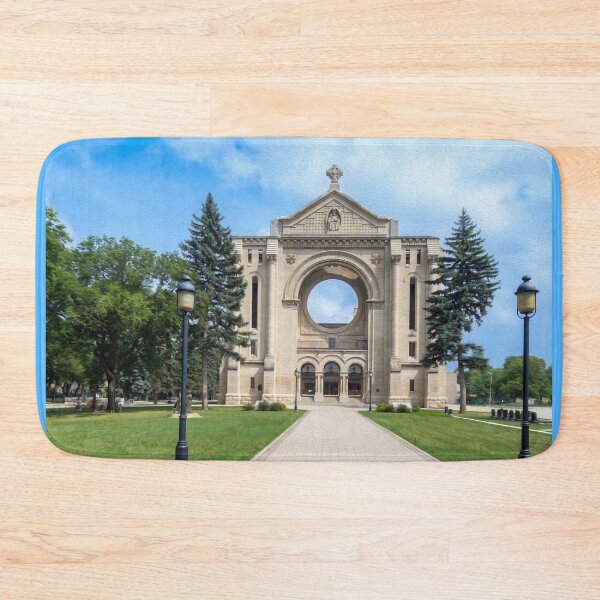 Item preview, Saint Boniface Cathedral Facade in Winnipeg Manitoba - Photo Art designed and sold by Debra Martz.