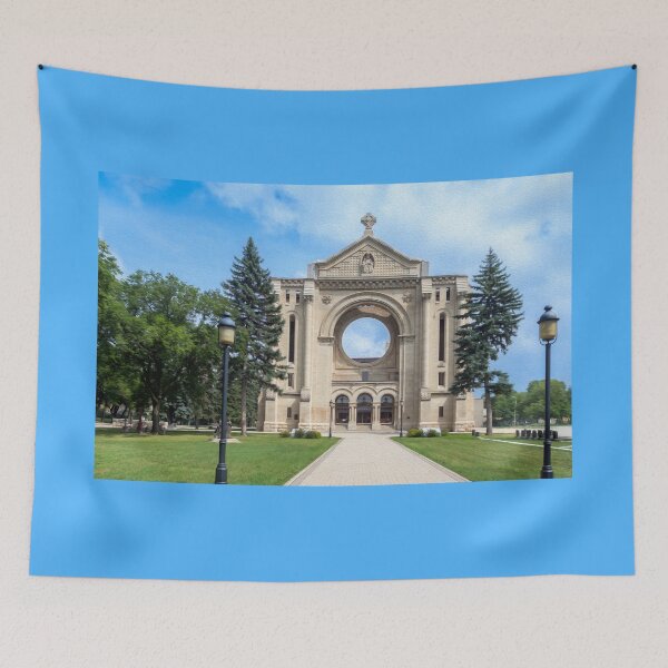 Item preview, Saint Boniface Cathedral Facade in Winnipeg Manitoba - Photo Art designed and sold by Debra Martz.