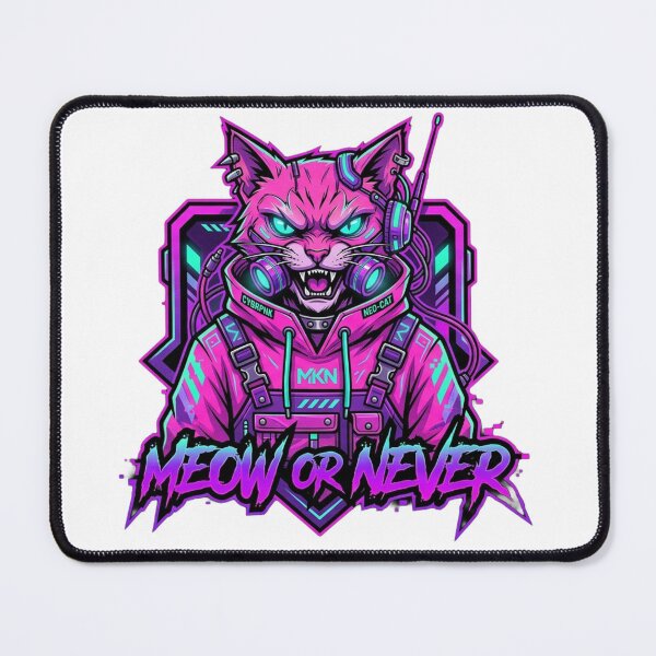Item preview, Cyberpunk Neon Cat: Meow or Never designed and sold by CatstheticShop1.