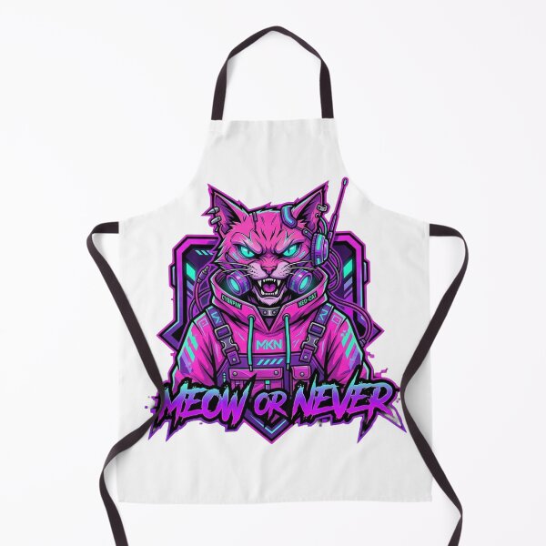 Item preview, Cyberpunk Neon Cat: Meow or Never designed and sold by CatstheticShop1.