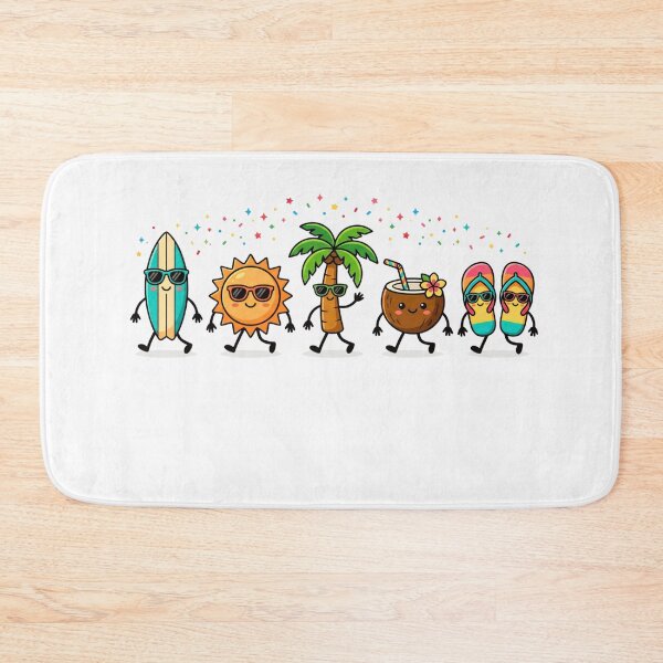 Item preview, Beach Day Walking Crew Cute Kawaii Summer Vibes Cartoon designed and sold by bilal sibgui.