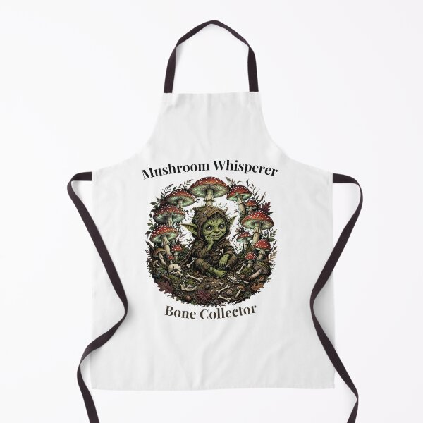 Item preview, Mushroom Whisperer Bone Collector Goblin Goblincore Fantasy Art Halloween designed and sold by Neurospicy Trolls.