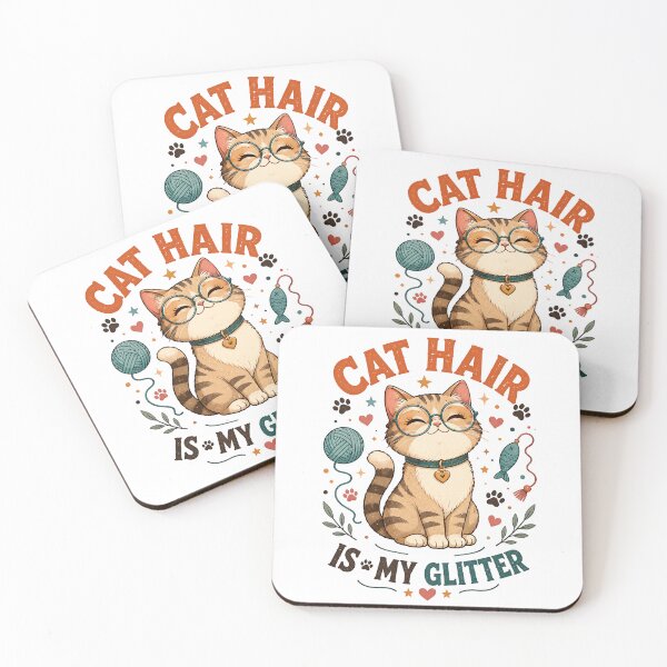 Item preview, CAT HAIR IS MY GLITTER designed and sold by Horizon-Design.