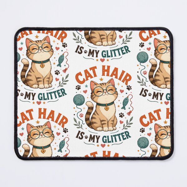 Item preview, CAT HAIR IS MY GLITTER designed and sold by Horizon-Design.