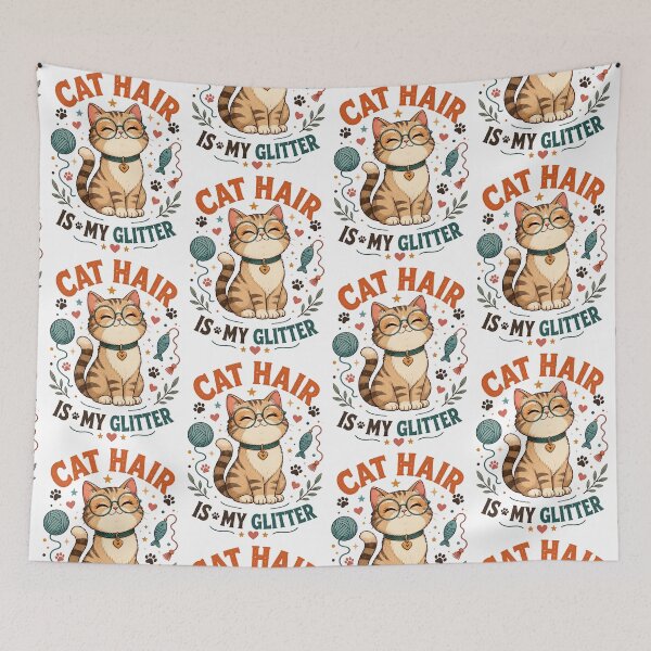 Item preview, CAT HAIR IS MY GLITTER designed and sold by Horizon-Design.