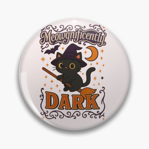 Item preview, Meowgnificently Dark Funny Witch Cat Halloween Black Cat Spooky Tshirt designed and sold by HopeAndHustle.