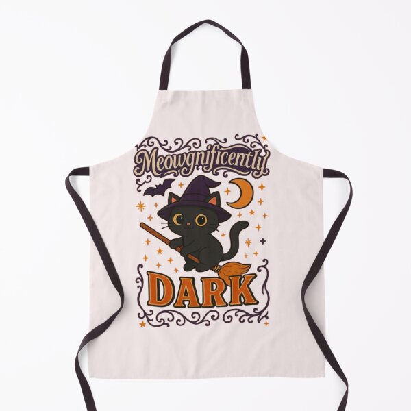 Item preview, Meowgnificently Dark Funny Witch Cat Halloween Black Cat Spooky Tshirt designed and sold by HopeAndHustle.