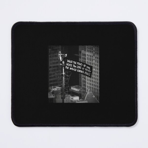 Item preview, When the Power of Love Beats the Love of Power Black and White Street Art | Inspirational Peace Quote | Urban Typography Design designed and sold by Manga Mouth Piece .