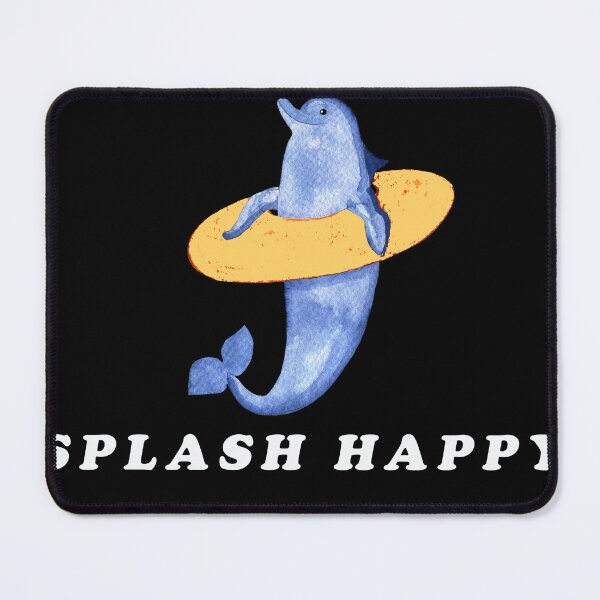 Item preview, Splash Happy – Cute Surfing Dolphin Ocean Design designed and sold by badrobcheb1.