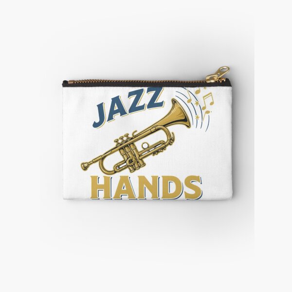 Item preview, Jazz Hands – Trumpet Music Pun Fun Design designed and sold by Midnight Veil Designs.