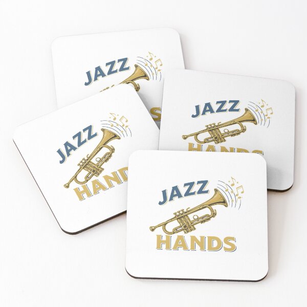 Item preview, Jazz Hands – Trumpet Music Pun Fun Design designed and sold by Midnight Veil Designs.