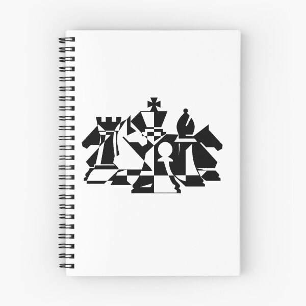 Item preview, Abstract Geometric Chess in Black and White designed and sold by Mangust-in.